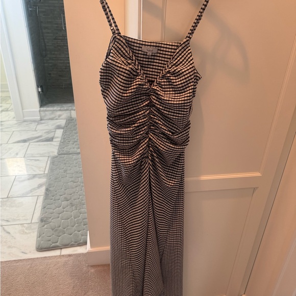 Rails Navy and White Checkered Midi Dress - Picture 1 of 2